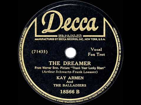 1943 HITS ARCHIVE: The Dreamer - Kay Armen (a cappella)