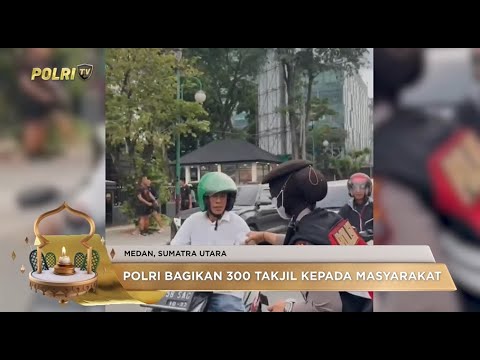 POLDA SUMUT BERBAGI TAKJIL DI BULAN RAMADAN