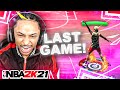 My last game of park on NBA 2K21 ... GREENING 100% SMOTHERED SHOTS & BEST DRIBBLE COMBOS
