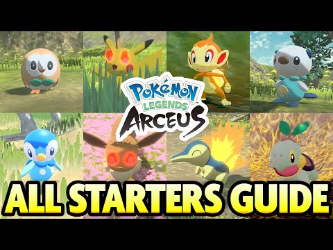 How to Get ALL STARTER POKEMON in Pokemon Legends Arceus!