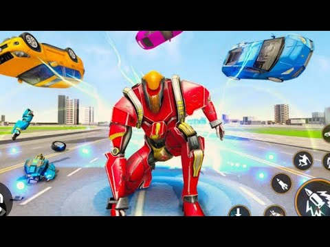Optimus Prime Multiple Transformation Jet Robot Car Game 2023 - Android Gameplay
