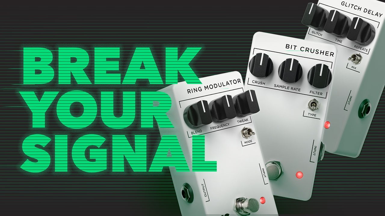 3 New JHS 3 Series Pedals : Bit Crusher, Glitch Delay, Ring Modulator - YouTube