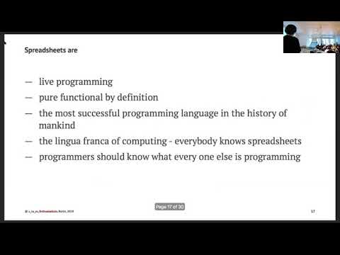 EnthusiastiCon 2018 – Paradigm shift: Spreadsheets are cool!