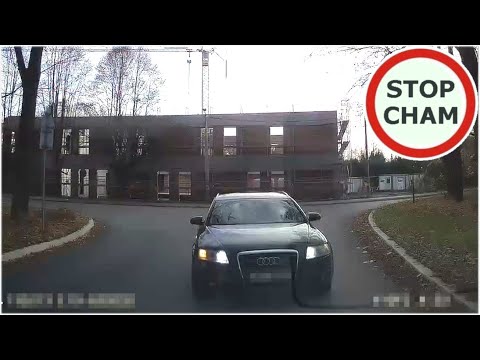 Szeryf w Audi na zwężeniu jezdni - dlaczego ?