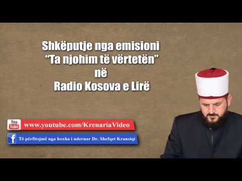 Plaka 87 vjeqare pyet në emisionin javor në Radio (brenga e saj, namazi) - Dr.Shefqet Krasniqi