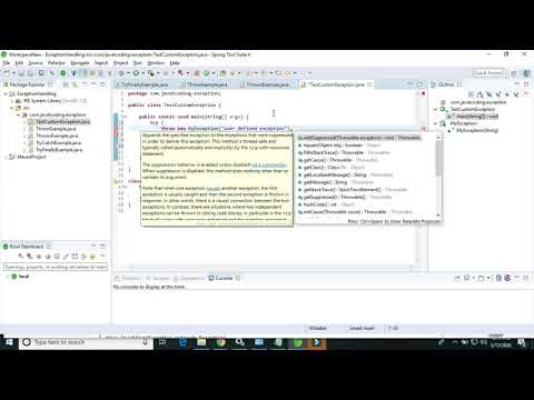 Exception Tutorial 7 # Java custom exception or user defined exception with example