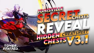 ALL HIDDEN SECRET CHESTS EXPLORATION GUIDE | IGNISVILLE | Tower of Fantasy 3.1
