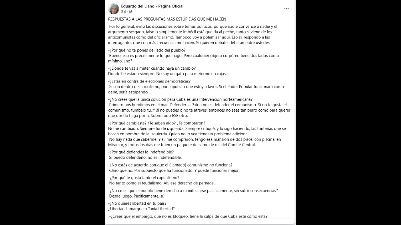 El BLOQUEO CAUSA EL 70 % de los problemas económicos de Cuba: Eduardo del Llano