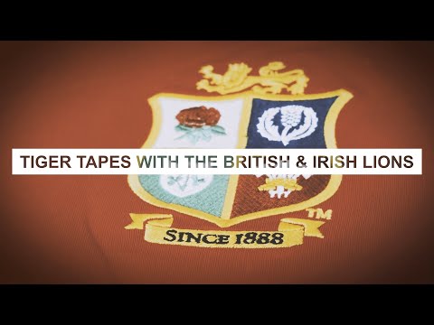 Rugby Taping Techniques - The British & Irish Lions Knee Medial Joint Support Using Tiger Tapes