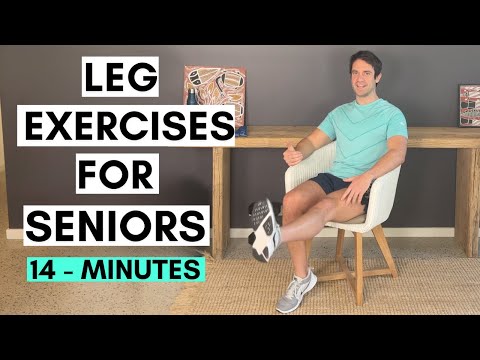 Leg Exercises For Stronger legs - Seniors (14 Minutes) | Seated & Standing Leg Workout Beginner