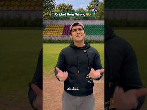 Cricket Gone Wrong 🤯🏏 #shortsfeed #funnyshorts #cricket #shorts #gonewrong