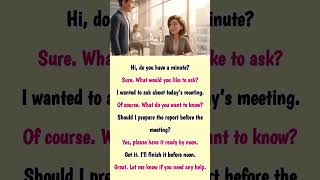 Easy English Conversation for Beginners | Asking Your Boss a Question | Daily English Practice