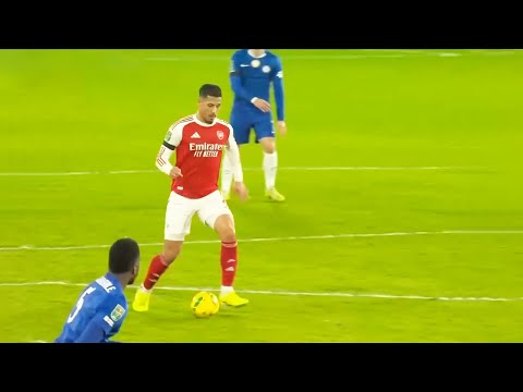 William Saliba vs Chelsea | All Touches & skills