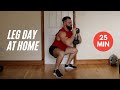 Compound LEG & GLUTES Dumbbell Workout | Follow Along At Home