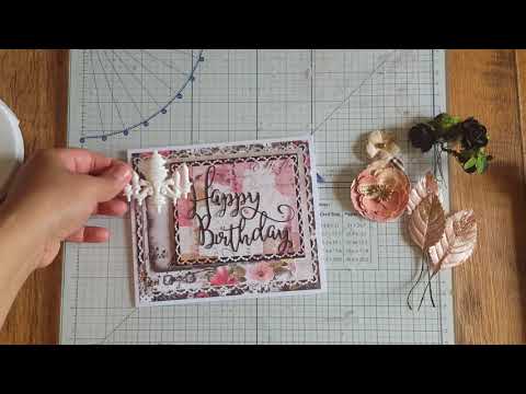 Birthday Card Tutorial using Prima RossieBelle Collection