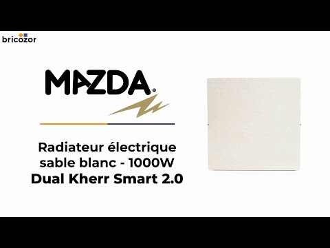 Radiateur pierre naturelle Dual Kherr Smart 1000W Sable Blanc - Eternal MAZDA