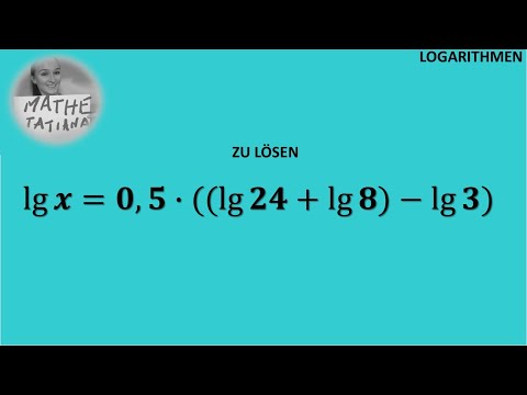 EINE LOGARITHMUSGLEICHUNG LÖSEN: EIN BEISPIEL #mathstricks #students  #mathematics