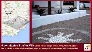 preview picture of video '5 dormitorios 3 baños Villa se Vende en Cortijo Juliana Village Nr Tus, Yeste, Albacete, Spain'