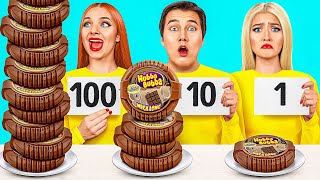 100 Layers of Food Challenge | Funny Challenges by Multi DO