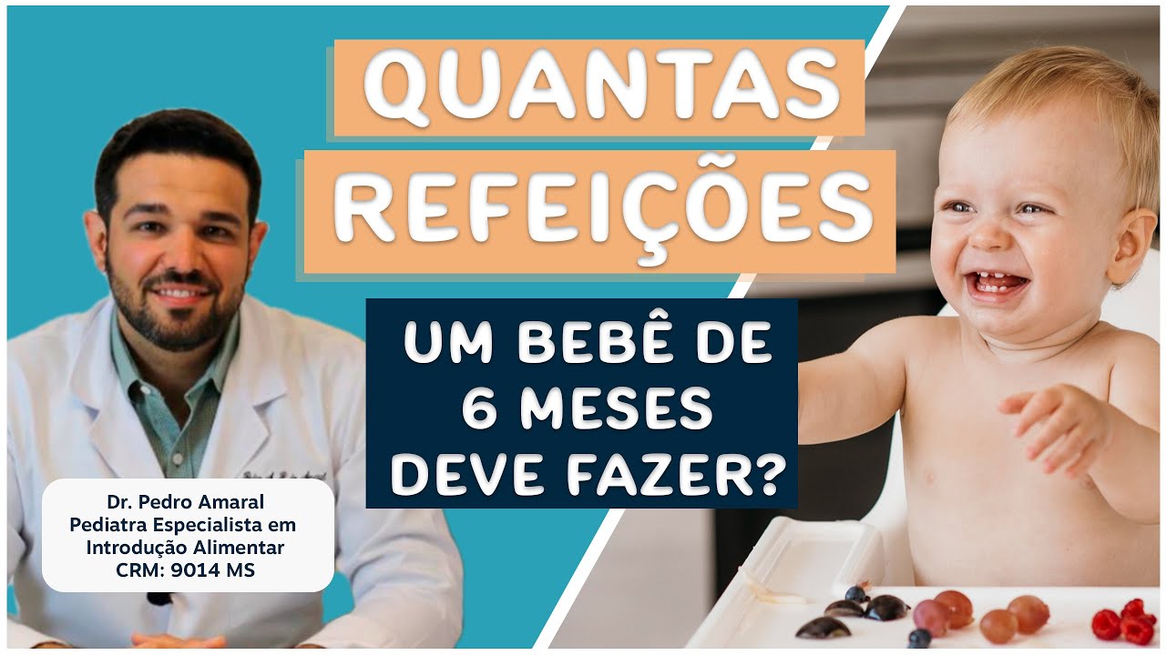 Quantas Refeições um Bebê de 6 Meses Deve Fazer I Introdução Alimentar
