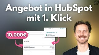 HubSpot Angebot erstellen: Quotes, Vorlagen & Zahlung
