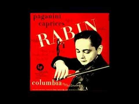 Michael Rabin - The early years - Paganini Caprices Nr.5