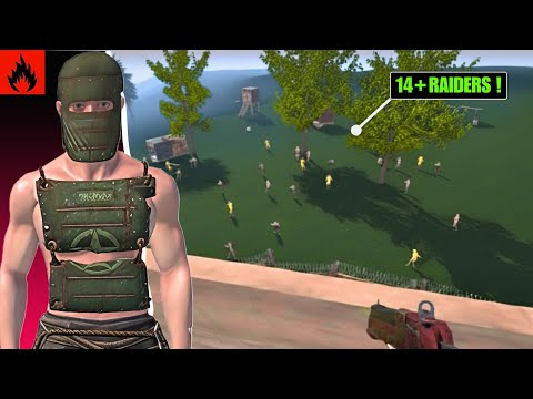 A 14+ Player Clan Tried Raiding Us… We Defended & Stole All Their Rockets! | Oxide Survival Island