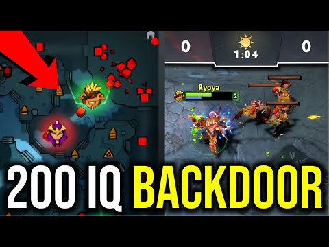 200 IQ BACKDOOR..!! Midlane Bristleback Backdoor Radiance 1st Item by Ryoya 7.25 | Dota 2