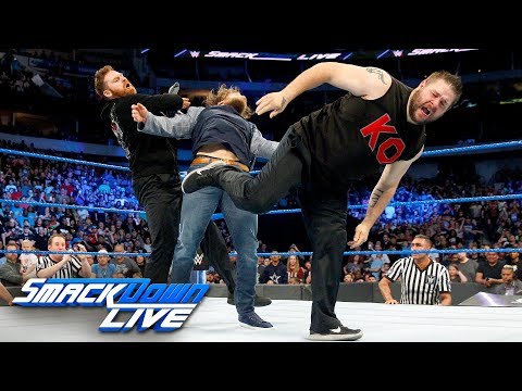 Kevin Owens and Sami Zayn unleash a brutal assault on Daniel Bryan: SmackDown LIVE, March 20, 2018