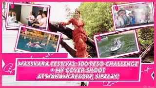 100-PESO CHALLENGE WITH THE ANGELS AT MASSKARA FESTIVAL + COVER SHOOT AT MANAMI RESORT | Small Laude