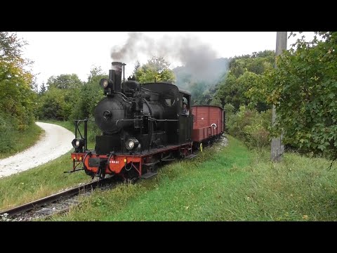 Dampfzug der Schmalspurbahn Schättere in Neresheim
