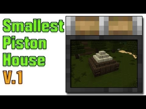 Smallest House In The World Minecraft smallest piston house v.1 + world download minecraft project Smallest House In The World Minecraft smallest piston house v.1 + world download minecraft project