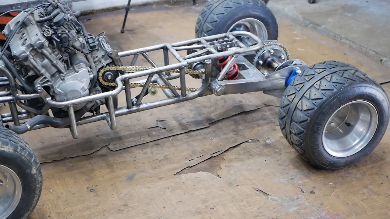 Making Crazy Lawn Tractor 600cc 100HP