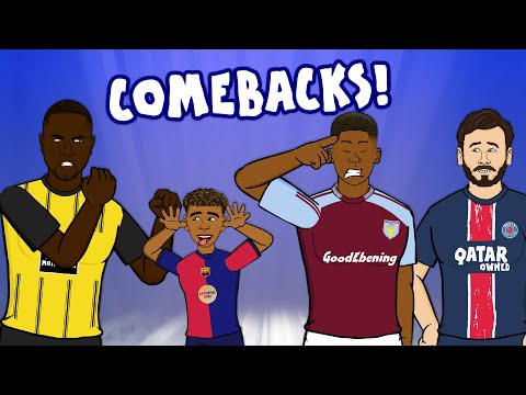 COMEBACK! Villa and Dortmund almost do it against PSG and Barcelona!