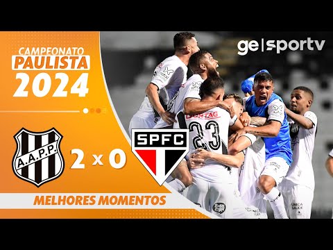 Gols e lances de Ponte Preta x São Paulo