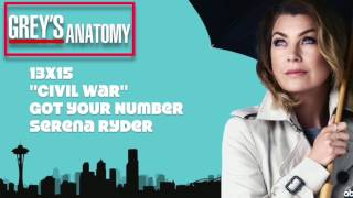 Grey&#39;s Anatomy Soundtrack - &quot;Got Your Number&quot; by Serena Ryder (13x15)