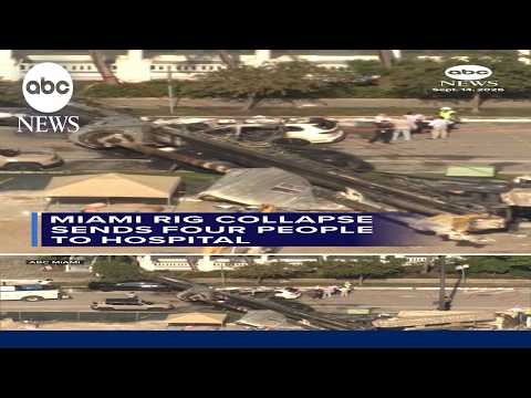 Miami rig collapse sends four people to hospital