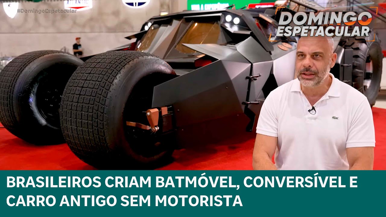 ‘Reis da gambiarra’ criam batmóvel e outros carros curiosos | DOMINGO ESPETACULAR