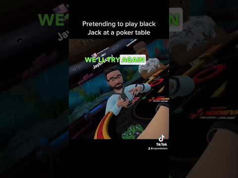 Playing Blackjack at a Poker Table 😂