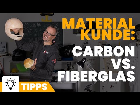 Motorradhelmmaterial: Carbon vs. Fiberglas