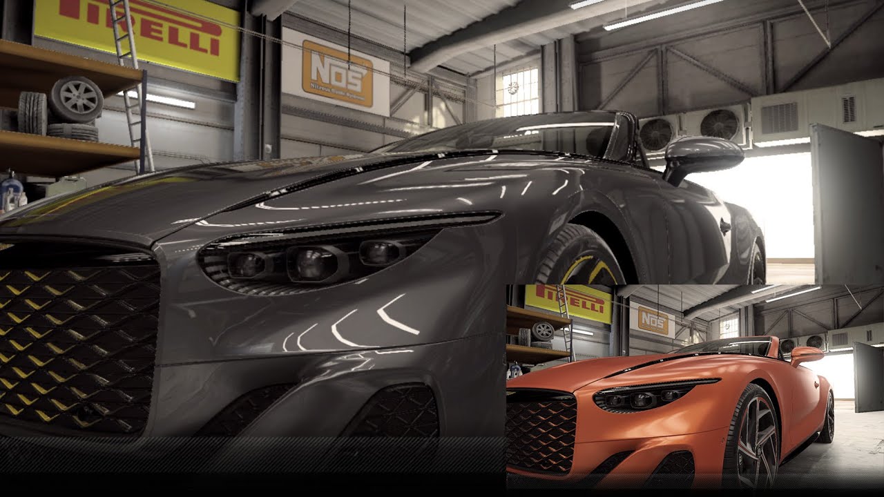 【CSR2】Batur Convertible by Mulliner (purple/gold), shift & tune for 7.36x (7.42x)