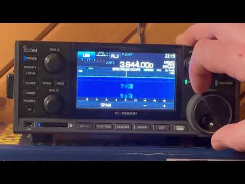 ICOM IC-R8600 80 Meter LSB band scan