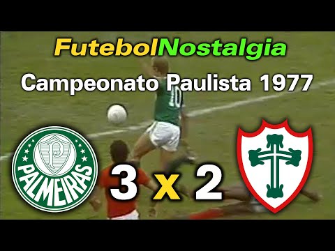 Palmeiras 3 x 2 Portuguesa - 24-04-1977 ( Campeonato Paulista )