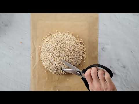 Scissor-Scoring Dough (Maple Oat and Wheat Sourdough)