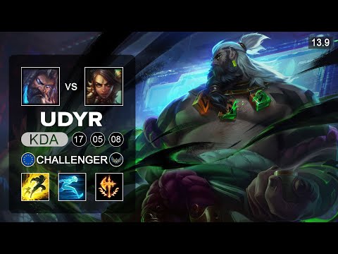 Udyr vs Nidalee Jungle - EUW Challenger - Patch 13.9 Season 13