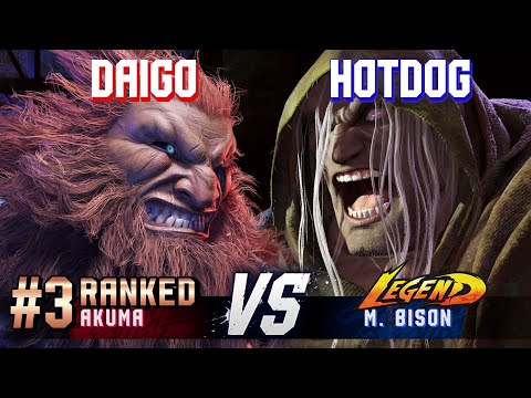 SF6 ▰ DAIGO (#3 Ranked Akuma) vs HOTDOG29 (M.Bison) ▰ High Level Gameplay