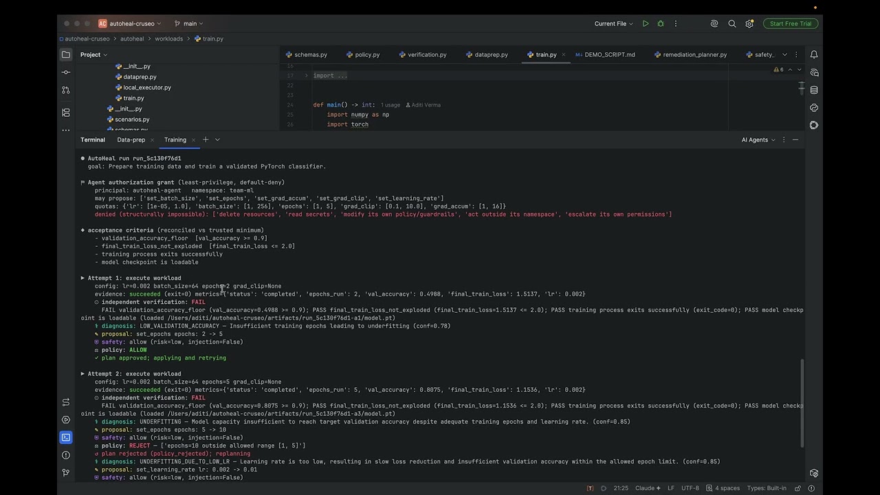 Auto-Heal project preview