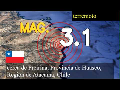 😱🚨  Terremoto cerca de Freirina, Provincia de Huasco, Región de Atacama, Chile actualizaciones en vi