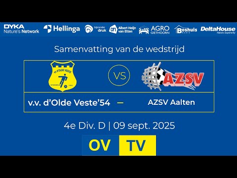 OV-TV | Samenvatting | v.v. d'Olde Veste '54 - AZSV | 06-09-2025 | 4e Div. D