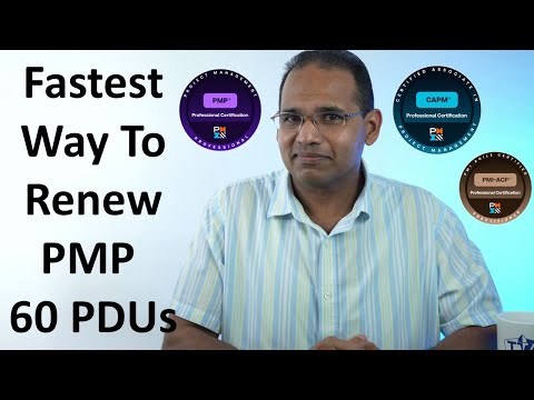60 PDUs - Fastest and Easiest Way to Renew Your PMP, CAPM, or PMI-ACP